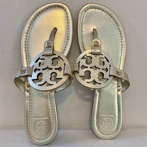 Tory Burch Miller Sandal - Gold Metallic - 9.5